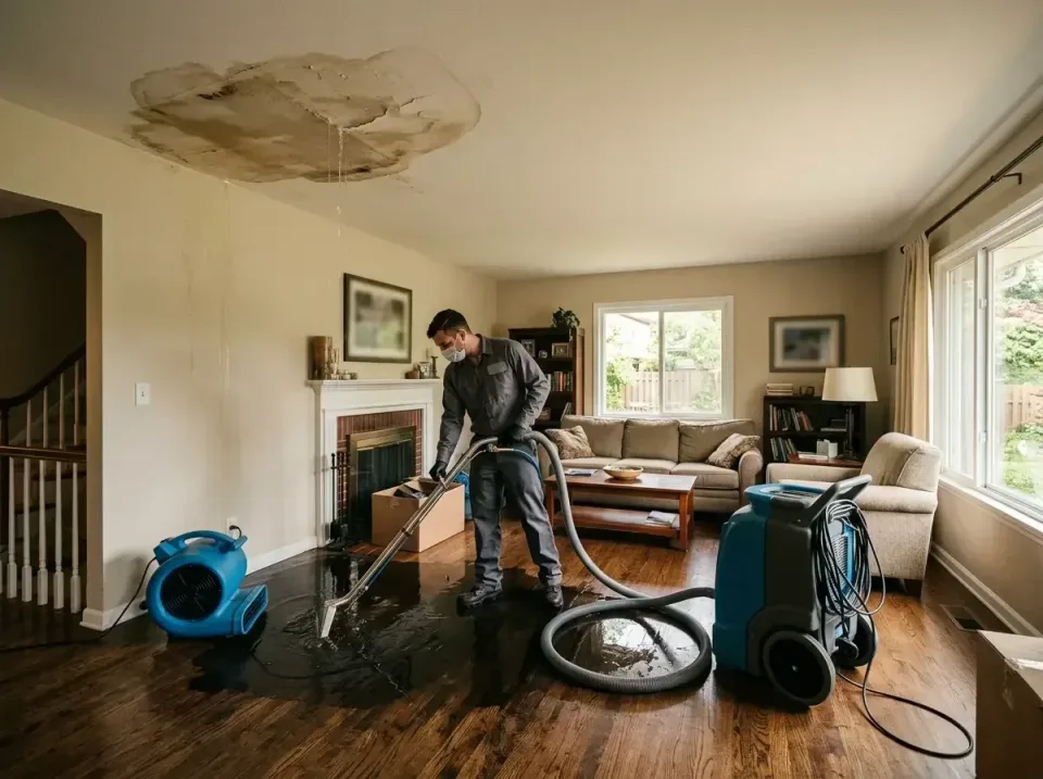 attic-pipe-burst-ceiling-drip-008 — frequently asked questions, Water Damage Restoration & Carpet Care in Perry Hall, MD